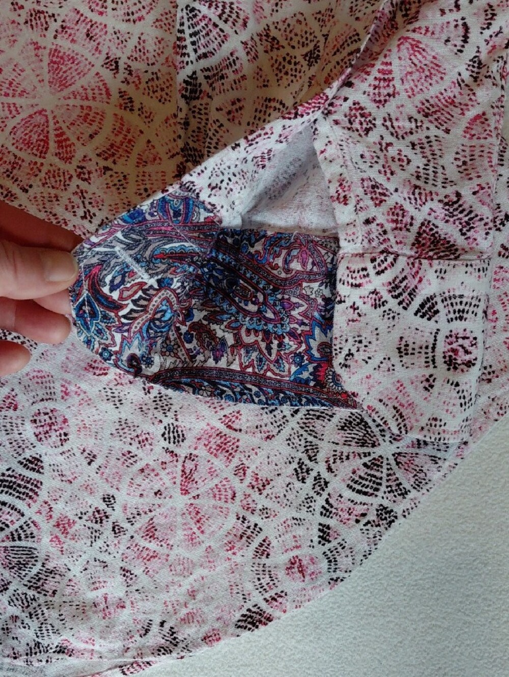 Robert Graham Pink, Black & White Geometric Print Button-Up Shirt - Picture 3 of 4